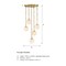 Designers Fountain Wine Flower 5-Light Brushed Gold Glam Statement Chandelier for Foyers and Entryways D329M-5CH-BG - alternate 4